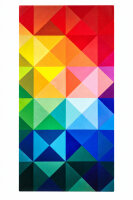 Wachsplatte Dreiecke Regenbogen 20x10cm, zum Kerzen...