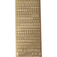ABC gold abgerundet Höhe 9 mm