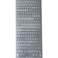 ABC silber abgerundet Höhe 9 mm
