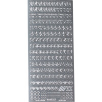 123 silber abgerundet Höhe 9 mm