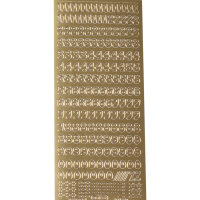 123 gold abgerundet Höhe 9 mm